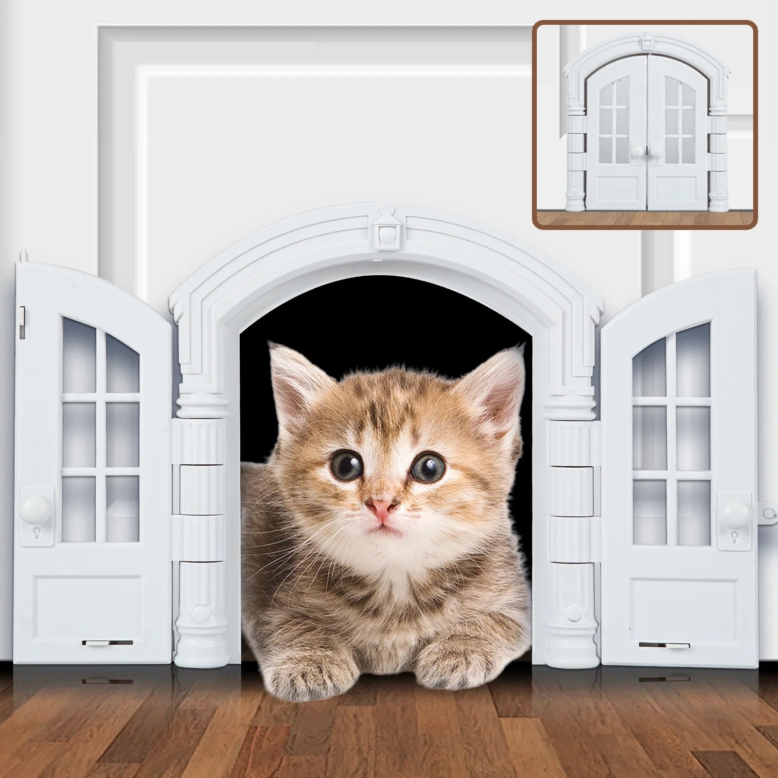 New Cat and Dog House, Cat Door, Dog Hole, No Flip Cover, Door Block, Pet Door, French Cat Door