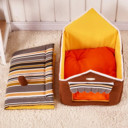 Soft Indoor Pet Tent House for Small to Medium Dogs & Cats