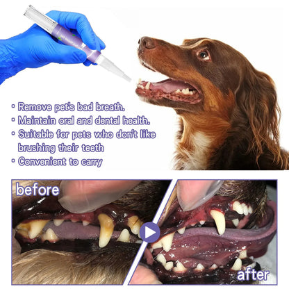 Pet Oral Gel for Dogs & Cats – Fresh Breath & Tartar Control