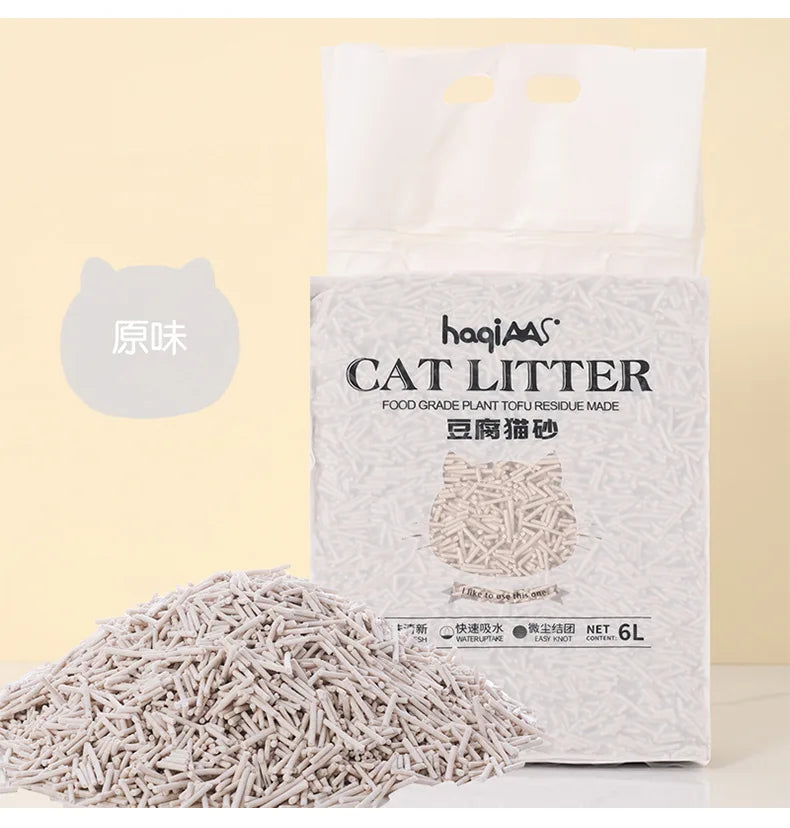 Original Tofu Cat Litter 6L Green Tea Mixed Plant Cat Litter Pet