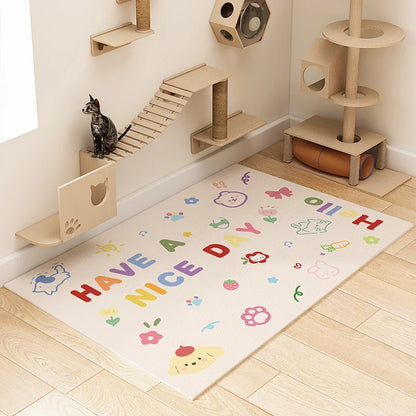 ペット用ゴミ箱 PVC防水・尿パッド付き犬用フェンス 犬小屋 滑り止めプラスチックカーペット 掃除不要