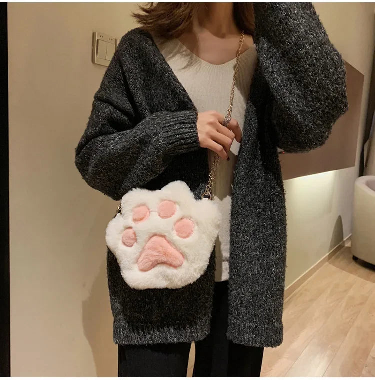 Japanese Style Kawaii Bag Women Cartoon Plush Shoulder Bag for Women 2022 New Crossbody Bag Small Phone&Purse Bag Bolsa Feminina