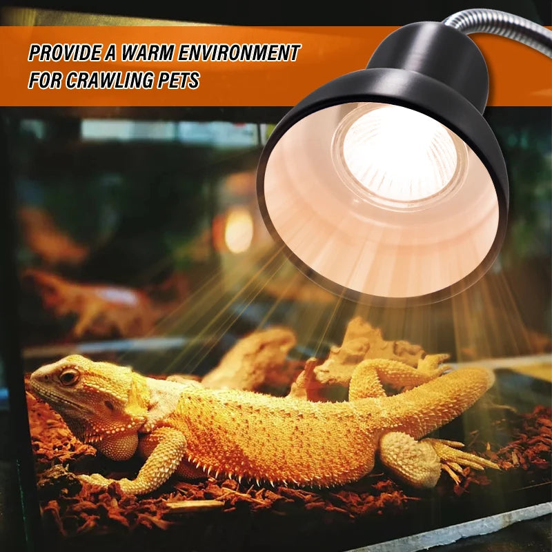 UVA+UVB 3.0 Reptile Lamp Holder Set with Clip-on Thermometer Hygrometer Lizard Turtle Tortoises Basking Heating Bulb 220V
