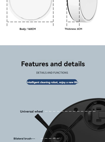 Xiaomi MIJIA 3 in 1 Smart Sweeping Robot Vacuum Cleaner 4000Pa Strong Suction Easy To Use For Hard Floors Pet Hair Carpets New