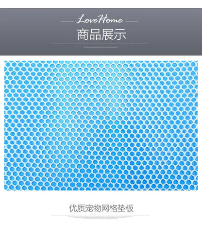 Rabbit Mats for Cages Rabbit Guinea Pig Hamster and Other Small Animal Cage Hole Mat Foot Pad Prevent Pets Skin Disease
