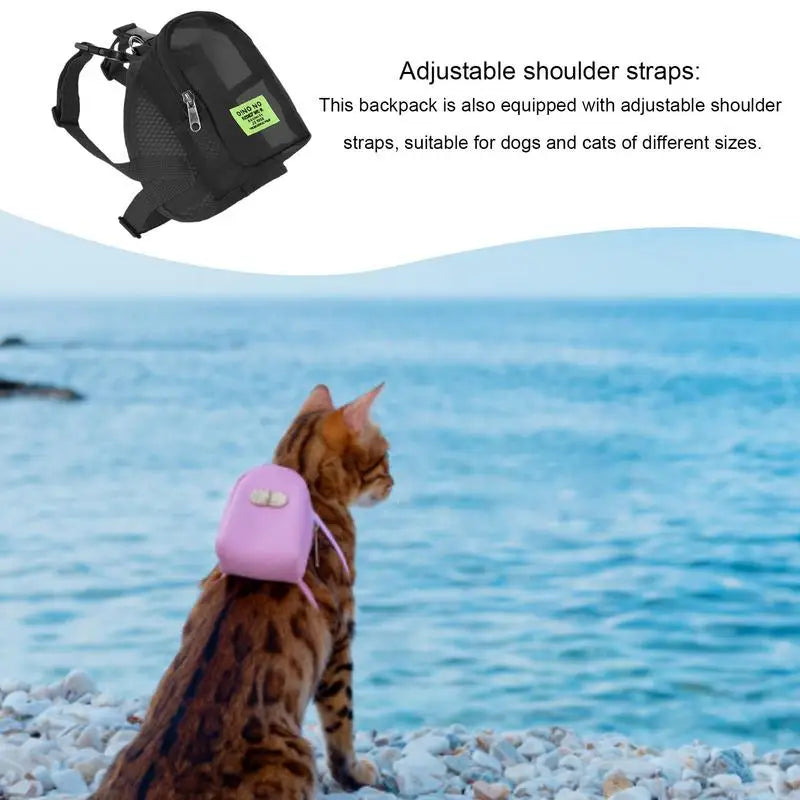 Dog Carrier Bag Puppy Backpack Pet Self Carrier Poop Bags Dispenser Small Pets Comfort Sling Handbag Tote Pouch Accessories