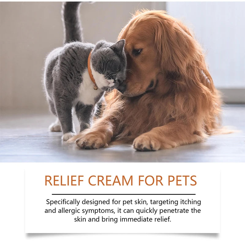 Pet Antiitch Antiallergic Cream,Herbal Extraction Relieve Animal Itching By Allergy & Bite