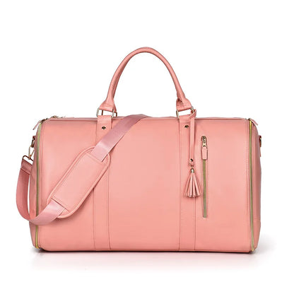 Polarshe Women Foldable Travel Bag High Capacity Handbag Large Size Luggage Waterproof Wear-resistant Folding Multi Function Bag