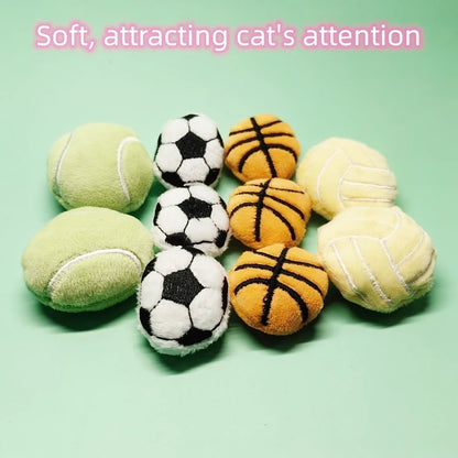 Pet Toy Set Cat Toy Set With Catmint Kitten Plush Catnip Toy With Scent Cat Mini Catnip Chewing Toy Teeth Grinding Pet Supplies