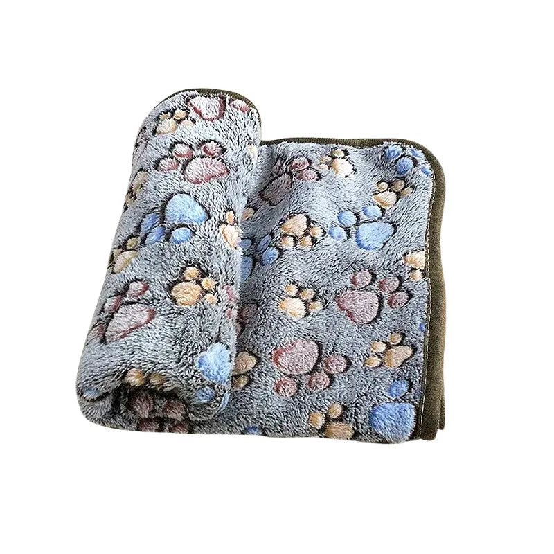 Soft Fluffy High Quality Pet Blanket Cute Cartoon Pattern Pet Mat Warm and Comfortable Blanket for Cat Dogs