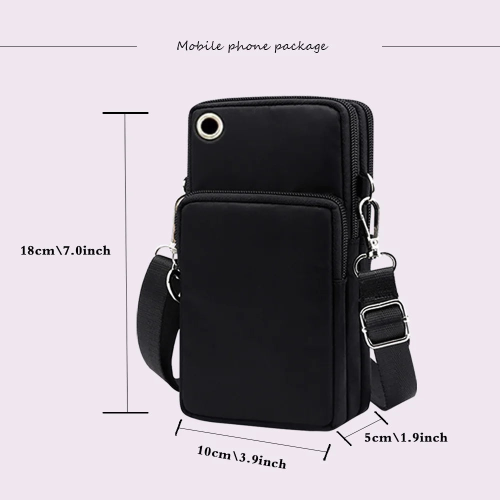 Women‘s Messenger Bag Small Handbag Crossbody Shoulder Wallet for Phone Sakura 26 Alphabet Print Coin Purse Ladies Card Holder