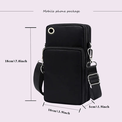 Women‘s Messenger Bag Small Handbag Crossbody Shoulder Wallet for Phone Sakura 26 Alphabet Print Coin Purse Ladies Card Holder