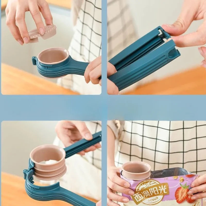 Multi-functional Sealing Clip Pet Food Closure Clip Food Bag Sealing Clip Large Diameter Outlet Sealer Snack Powder Preservation