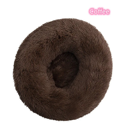 超ソフトペット猫ベッド プラッシュ フルサイズ 洗える 落ち着いたベッド ドーナツベッド 快適な睡眠アイテム あらゆる種類の猫に適しています
