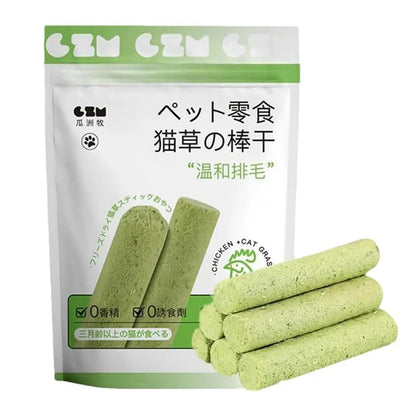 貓草棒貓草咀嚼棒天然牙齒清潔劑去除排骨幼貓寵物零食牙齒護理幼貓口腔健康