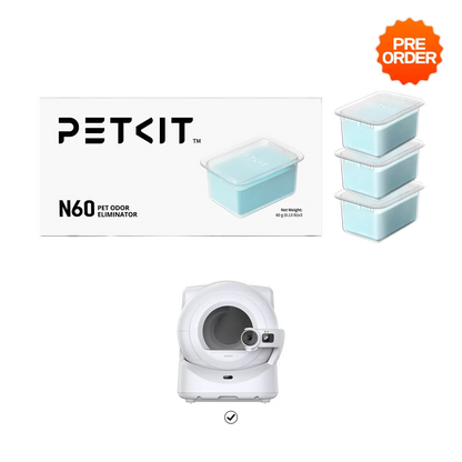 Petkit Pet Odor Eliminator N60 Exclusive for PUROBOT Ultra Self-Cleaning Cat Litter Box, Cat Toilet Odor Control(Pack of 3)