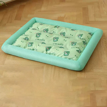 MADDEN  Summer Cooling Pet Cat Bed Cushion Ice Pad Dog Sleeping Square Mat for Puppy Dogs Cats Pet Kennel Top Quality Cool Cold