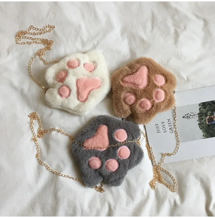 Japanese Style Kawaii Bag Women Cartoon Plush Shoulder Bag for Women 2022 New Crossbody Bag Small Phone&Purse Bag Bolsa Feminina