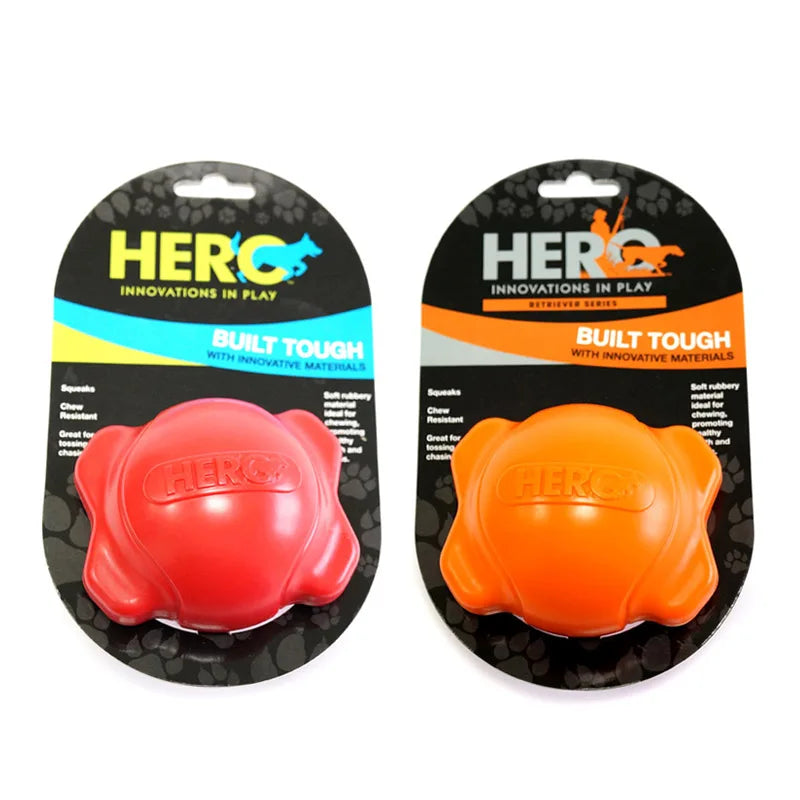 CAITEC Dog Toys Squeaking Ball Soft Floatable Springy Suitable for Tossing Chasing 4 Sizes for Small to Large Dogs