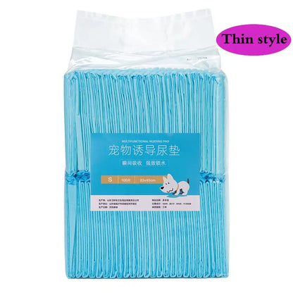 Dog Training Pee Pads – 20–100pcs Absorbent Pet Diapers