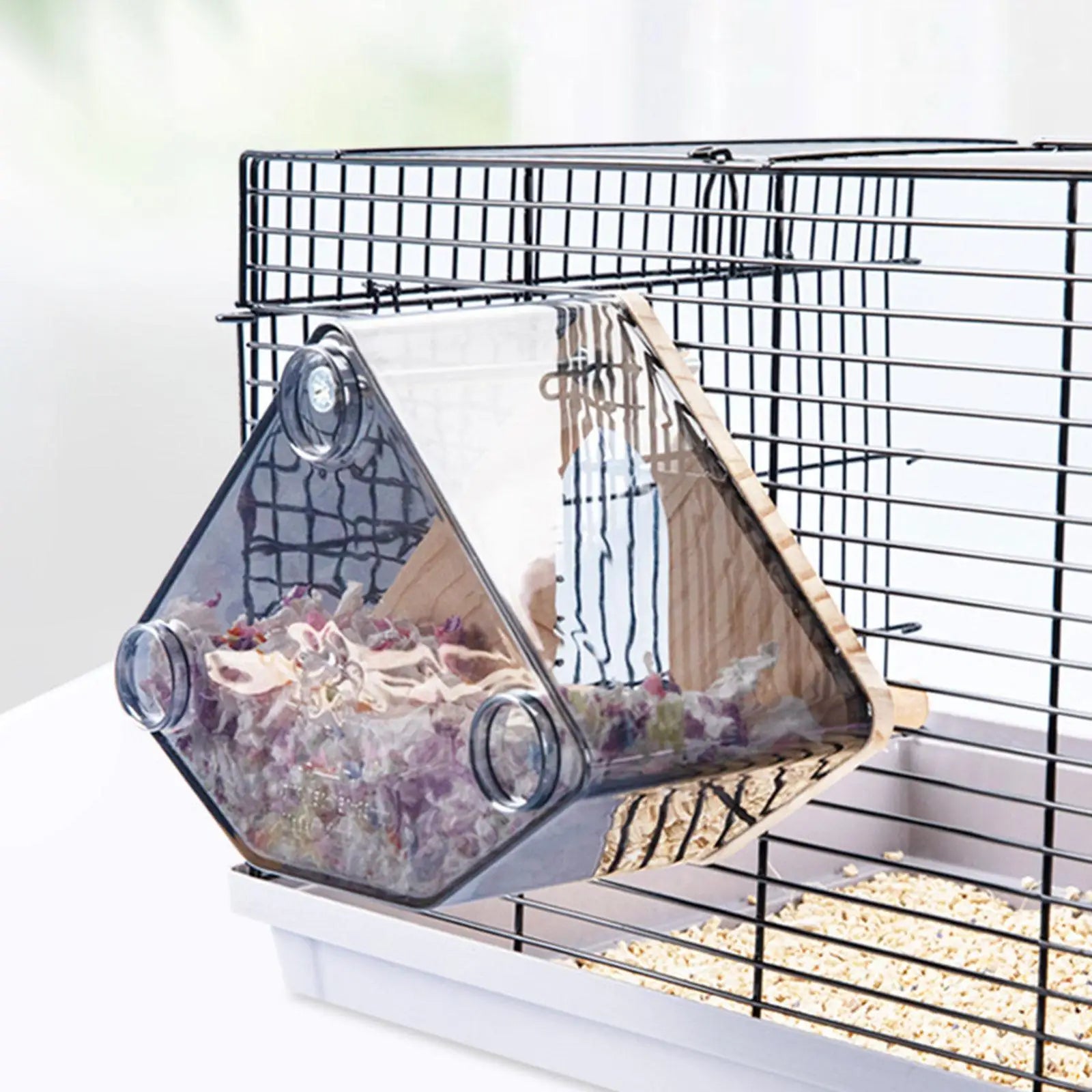 Wooden Bird Nesting Box Pet Parrot Nest Bird House Cage Accessories for Budgie Conures Lovebirds Hatching Case Pet Supplies