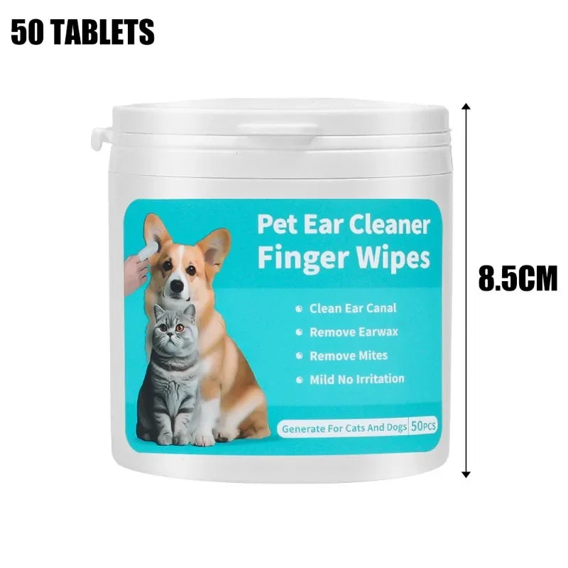 Pet Cleaning Wipes Disposable Eye Cleaning Wipes Teeth Ear Care Fingertips Cat Dog Mite Cleaning Fingertips Towels Pet Products