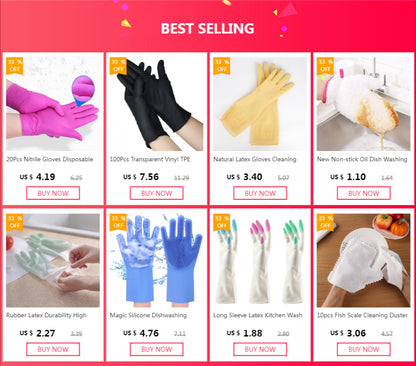 6pcs Disposable Pet Cleaning Gloves for Cats & Dogs Bath