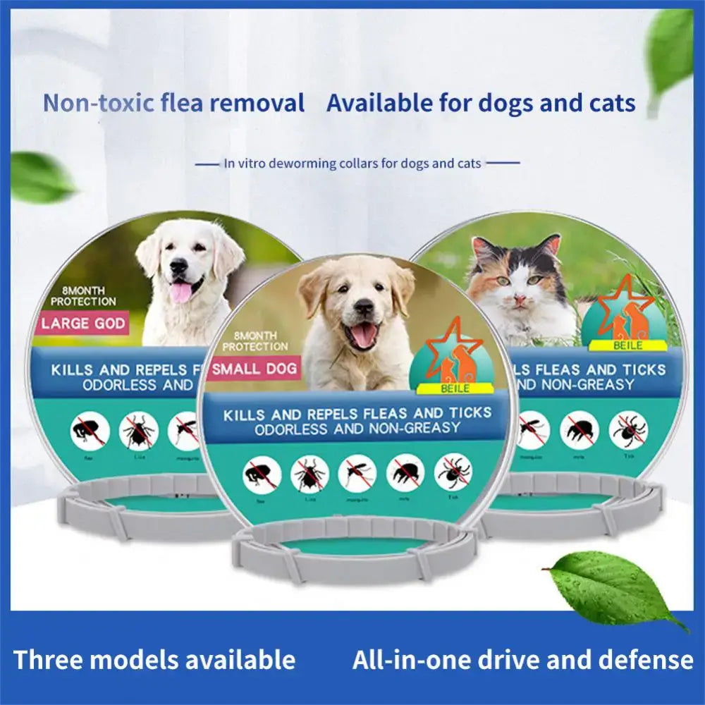 Silicone Pet Collar Protection Retractable Control Insect Repellent Flea Dog Anti Flea And Ticks For Puppy Cat Large Dogs