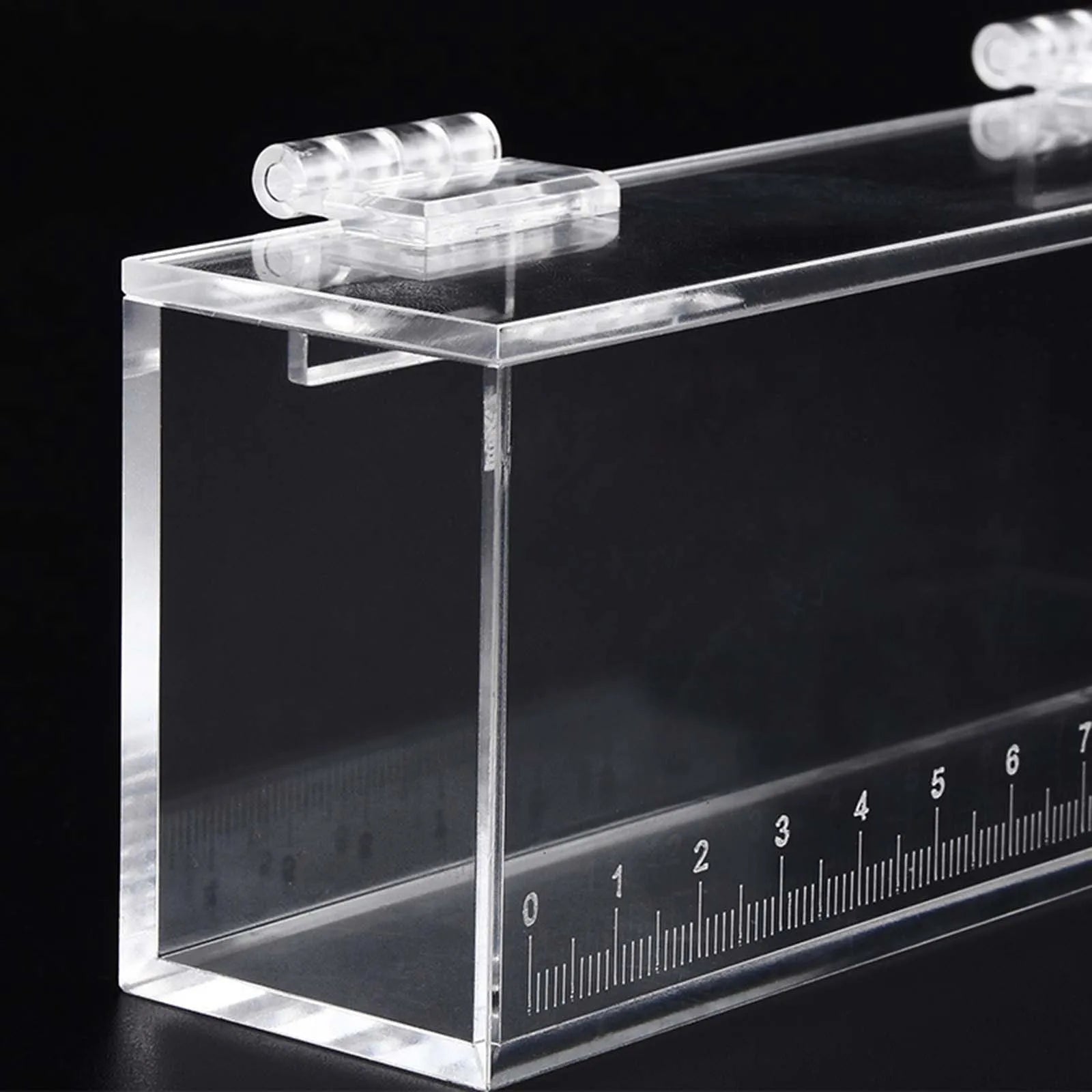 Portable Transparent Crystal Acrylic with Scale Fish Viewing Box Fish Tank Reptile Terrarium for Isolation Breeder Box Hatchery