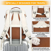 旅行背包 40x20x30 客艙飛機防水可擴展週末筆記型電腦帶 USB 連接埠瑞安航空隨身行李男女背包