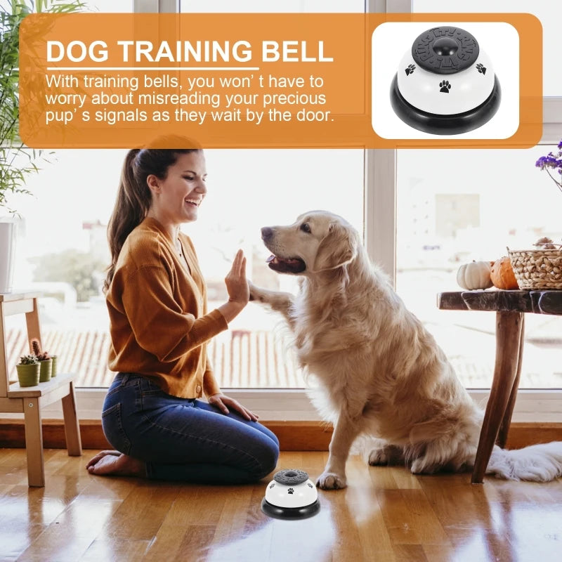 Bell Dog Training Pet Door Call Cat Dogs Puppy Go Trainer Outside Interactive Restaurant Ring Toilet Button Doorbell