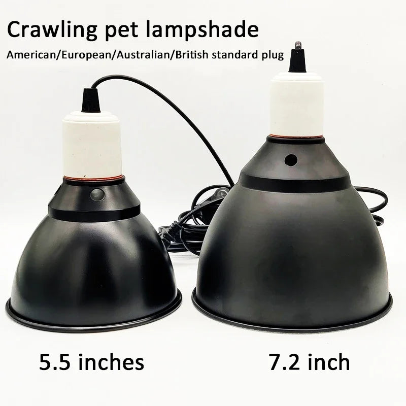 100-240V UVB Animal Heating Lamp Holder E27 UVB Pet Turtle Reptile Light Bulb Bracket Lampshade Emission Lamps