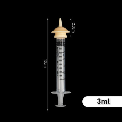 Pet Feeding Nipple for Kitten Puppy Newborn Cat Silicone Feeding Pacifier with Syringes for Mini Pet Small Dog Milk Feeding