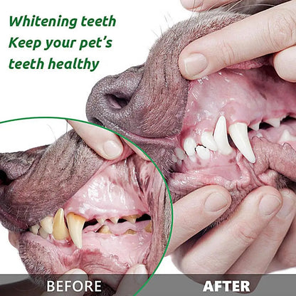 Food grade canine tooth cleaning powder, advanced care 100g formula, small and medium-sized canine tooth powder