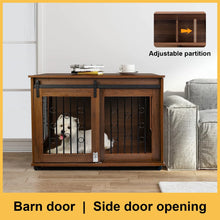 Luxury Wooden Dog Crate with Doors for Small Animals