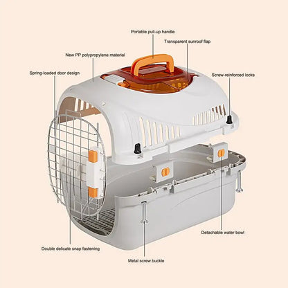 Portable Cat Cage Car Transport Carry Cage Car Transport Carry Cage Cats Pet Travel Carrier Portable Pet Travel Carrier For