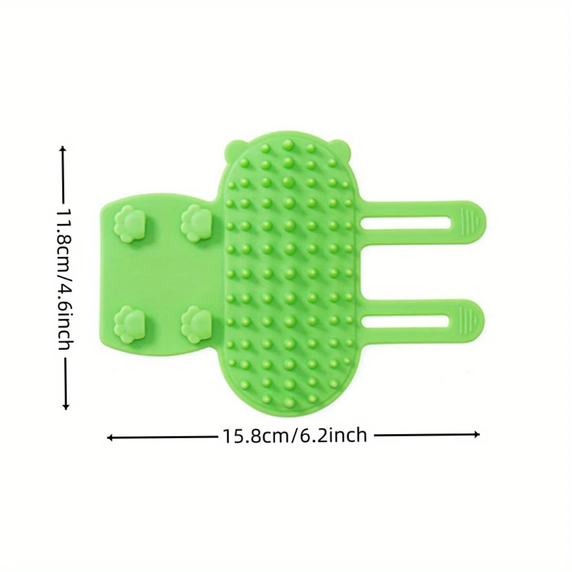 Silicone Cat Beauty Brush - Self-Cleaning Pet Massage Comb for Interactive Game Hair Removal Tool Furniture Leg Design