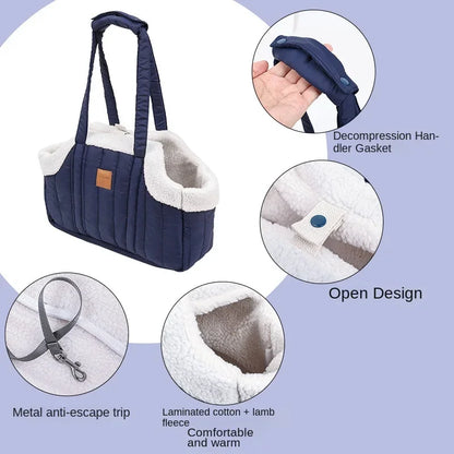 Travel Pet Carrier Portable Dog Cat Tote Bag Stylish and Lightweight Pets Carrying Bag for Driving Going Out Walking Traveling