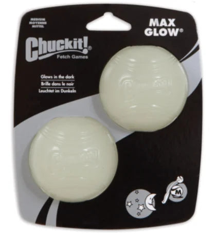 Chuckit Max Glow Ball Dog Toy  for dogs