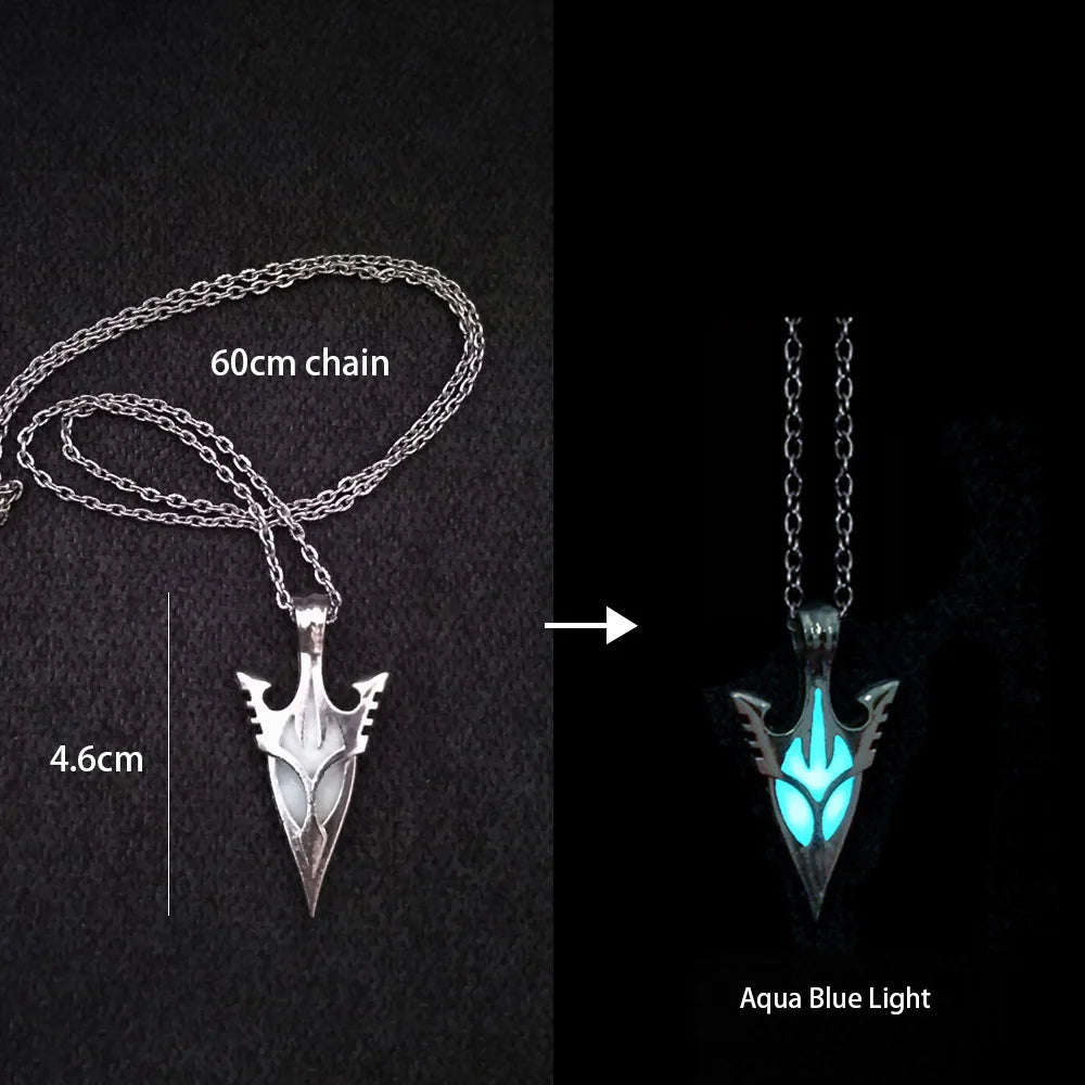Luminous Glowing Lotus Cat Snake Ox Elephant Pendant Necklace Glow In The Dark Tree Necklace for Men Women  Halloween Gift