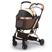 可折疊輕便寵物推車,適合貓咪和小型犬