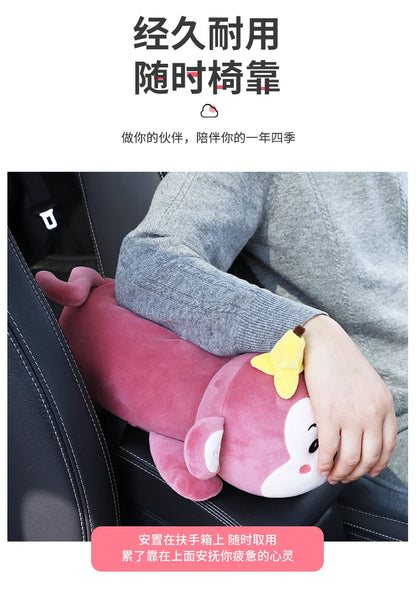 Monkey Tissue Holder for Car Plush Cute Car Tissue Holder High Quality Cartoon Dog Car Tissue Box Armrest Box
