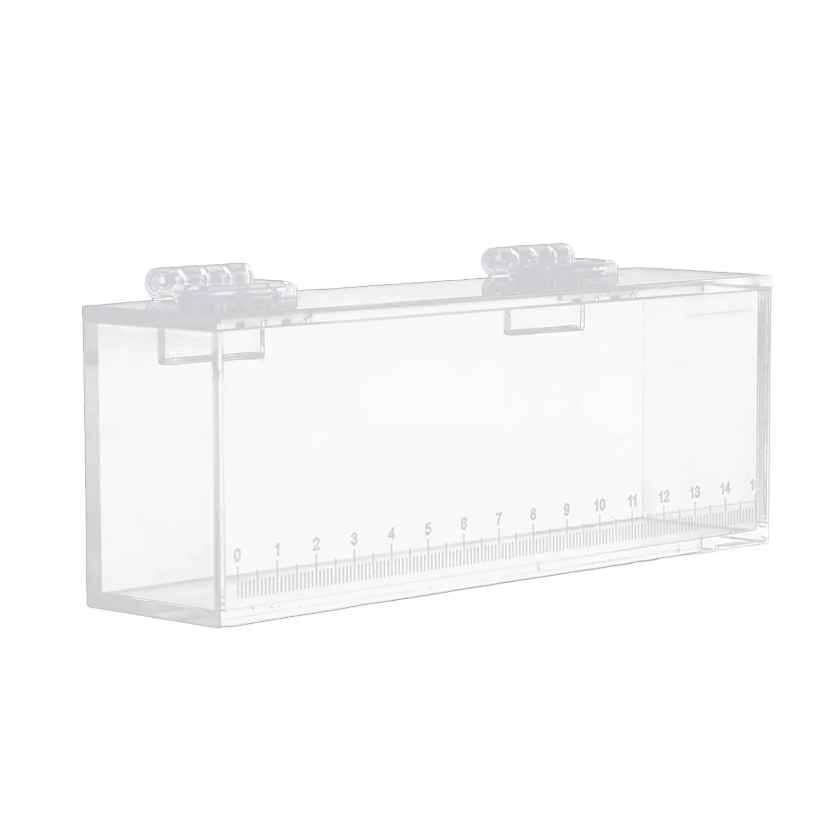 Portable Transparent Crystal Acrylic with Scale Fish Viewing Box Fish Tank Reptile Terrarium for Isolation Breeder Box Hatchery