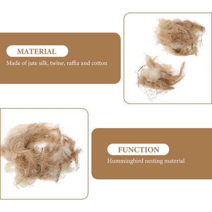 Bird Nesting Material Jute Nesting Material Nest / Fibre Birds Canaries Finches Nest Filled Grass Bird Cage Accessories