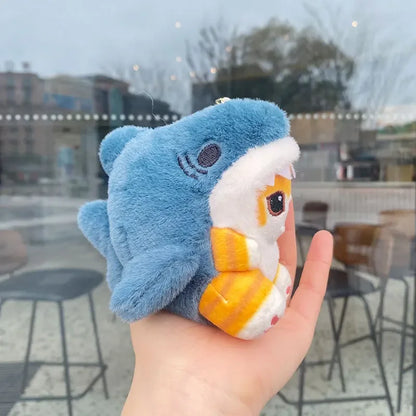 12cm Kawaii Anime Mofusand Plush Keychain Pendant Cartoon New Pp Cotton Doll School Bag Pendant Children's Prize Birthday Gift