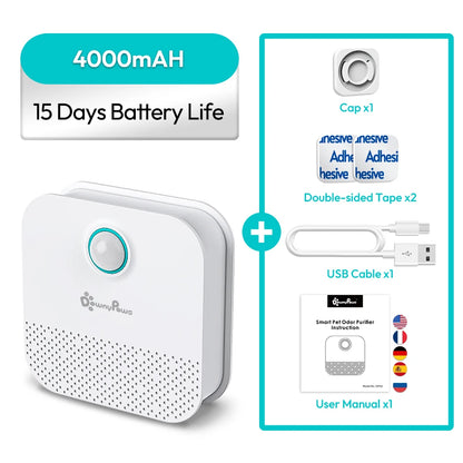 DownyPaws 4000mAh Cat Litter Odor Purifier & Deodorizer
