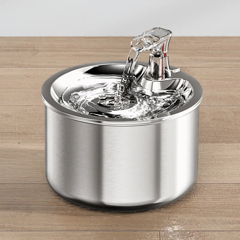 Intelligent Stainless Steel Cat Water Fountain Automatic Drinker For Cats Feeder Pet Water Dispenser Drinking Fountain For Cats