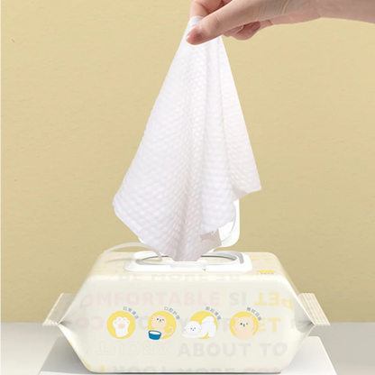 80Pcs Pet Wipes for Teeth, Eyes, Ears, Paws & Hygiene