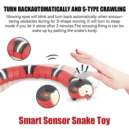 Remote Control Snake Pet Interactive Toy 16 Inch Toy Snake Egg Shaped Infrared Controller Prank Toy Ideal Gift for Kids Adults