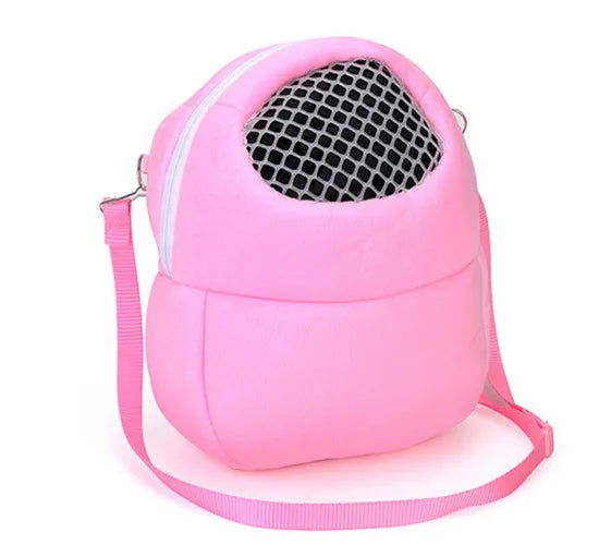 NEW Small Pet Carrier Rabbit Cage Hamster Chinchilla Travel Warm Bags Guinea Pig Carry Pouch Bag Breathable Pet Cage Rat Leash